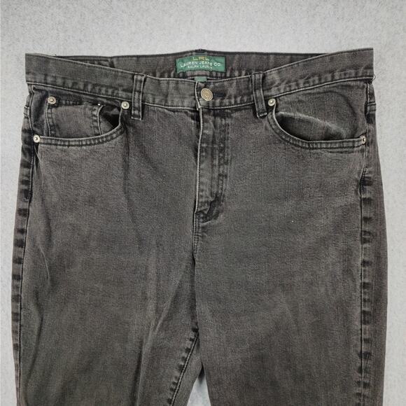 LRL Lauren Jeans Co. Jeans Womens Size 14 Black Classic Bootcut 34" Waist - Picture 6 of 16